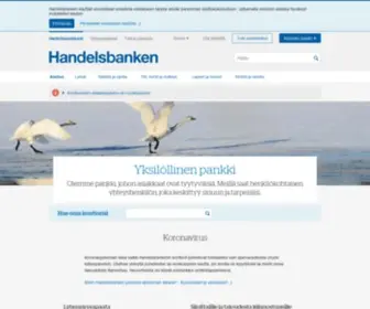 Handelsbanken.fi(Handelsbankenissa yhteyshenkilö palvelee sinua mutta myös yritystäsi) Screenshot