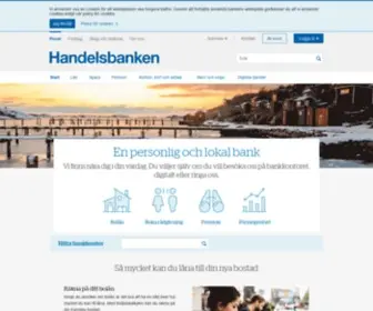 Handelsbanken.se(Personliga, omtänksamma råd för hela livets bankaffärer) Screenshot