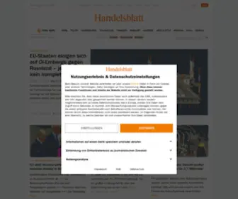 Handelsblatt-Online.de(Nachrichten aus Finanzen) Screenshot