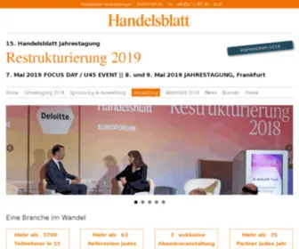 Handelsblatt-Restrukturierung.de(Handelsblatt Jahrestagung) Screenshot