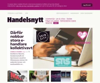 Handelsnytt.se(Medlemstidning för Handelsanställdas förbund) Screenshot