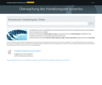 Handelsregisterauszug-Kostenlos.de(Handelsregisterauszug kostenlos) Screenshot