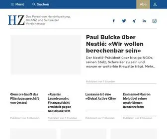 Handelszeitung.ch(Aktuelle Nachrichten und Hintergründe zu Wirtschaft) Screenshot