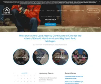 Handetroit.org(Homeless Action Network of Detroit (HAND)) Screenshot