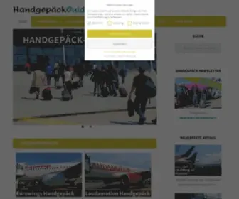 Handgepaeckguide.de(Handgepäck) Screenshot