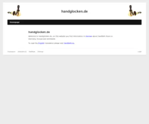 Handglocken.de(Handbell) Screenshot