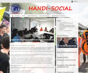 Handi-Social.fr(Le site internet de l'association HANDI) Screenshot