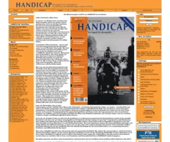 Handicap.de(Das Magazin für Lebensqualität online) Screenshot