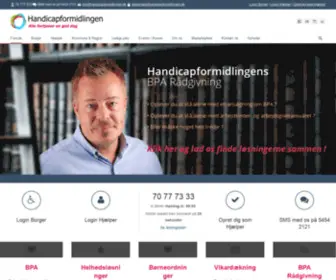 Handicapformidlingen.dk(Godkendt BPA Virksomhed) Screenshot