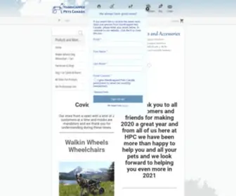 Handicappedpetscanada.com(Dog Wheelchairs) Screenshot
