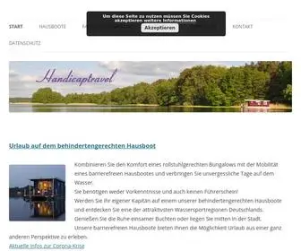 Handicaptravel.de(Behinderten und rollstuhlgerechte Reiseangebote von Handicaptravel) Screenshot