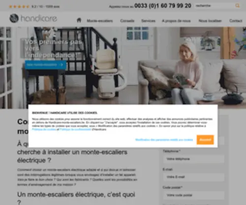 Handicare-Monte-Escaliers.be(Handicare Monte Escaliers) Screenshot