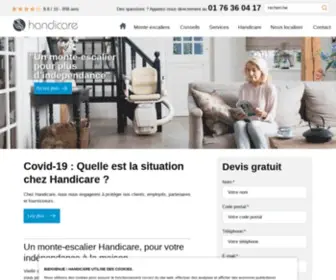Handicare-Monte-Escaliers.fr(Handicare: spécialiste du monte escalier électrique) Screenshot