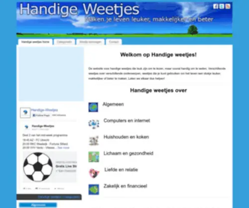 Handige-Weetjes.nl(Handige weetjes) Screenshot