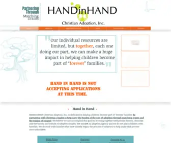 Handinhandadopt.org(Handinhand) Screenshot