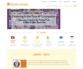 Handinhandparenting.org(We help parents when parenting) Screenshot