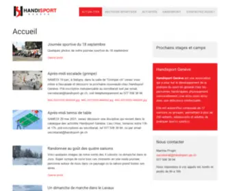 Handisport-GE.ch(Accueil) Screenshot