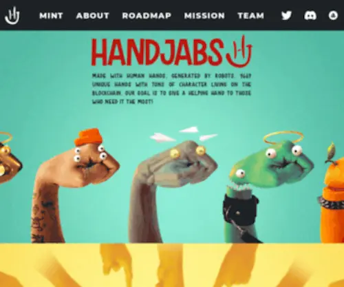 Handjabs.com(NFT collection) Screenshot