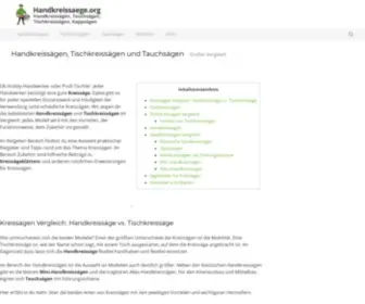 Handkreissaege.org(Handkreissägen) Screenshot