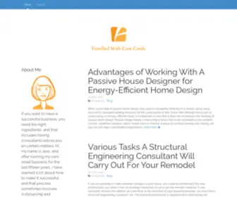 Handledwithcarecards.com(Running a successful business) Screenshot