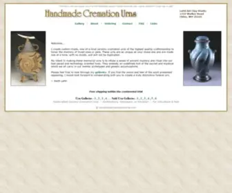 Handmadecremationurns.com(Custom Ceramic Cremation Urns For Sale by Handmade Cremation Urns) Screenshot