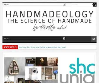 Handmadeology.com(The Science of Handmade) Screenshot