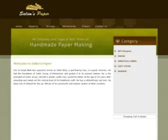 Handmadepaper.com(Salim's Paper Industry) Screenshot