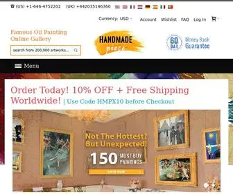 Handmadepiece.com(Oil Painting Reproductions) Screenshot