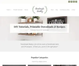 Handmadeweekly.com(DIY Tutorials) Screenshot