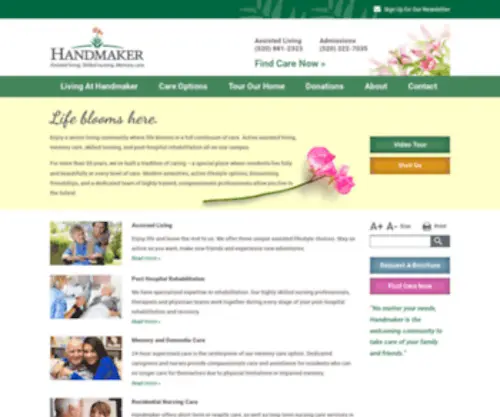 Handmaker.org(Assisted Living Tucson) Screenshot
