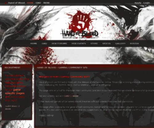 Handofbloodgaming.com(Hand of Blood) Screenshot