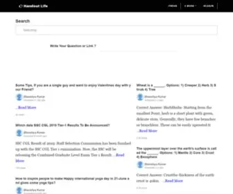Handoutlife.com(Handout Life) Screenshot