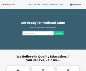 Handoutset.com(Grasp the knowledge) Screenshot