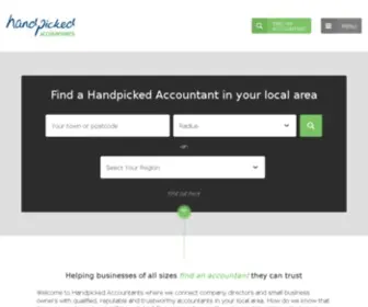 Handpickedaccountants.co.uk(Find an accountant in your local area) Screenshot
