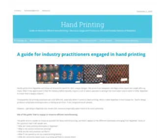 Handprintingguiderajasthan.in(Guide on Resource Efficient Manufacturing) Screenshot