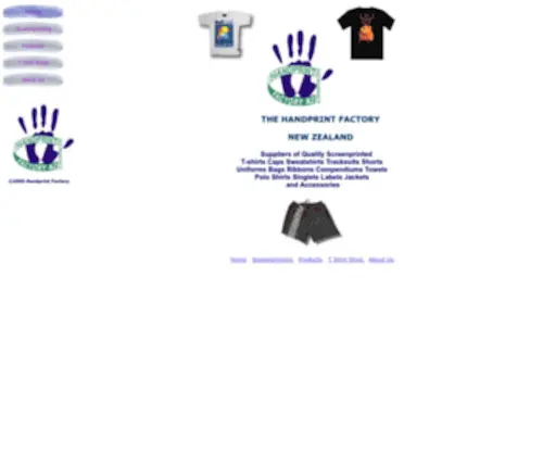 Handprints.co.nz(Custom t shirts) Screenshot