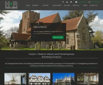 Handr.co.uk(Listed Building Surveyors & Expert Building Scientists) Screenshot