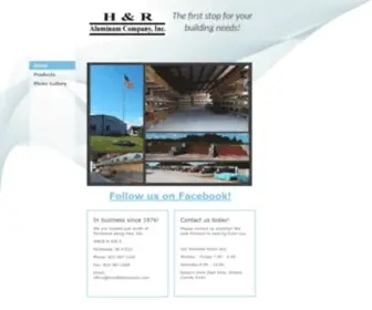 Handraluminum.com(H&R Building & Landscape Supply) Screenshot