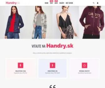 Handry.sk(Najväčší výber oblečenia populárnych značiek a e) Screenshot