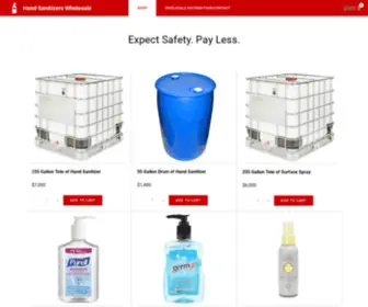 Handsanitizerswholesale.com(Hand Sanitizer In Bulk) Screenshot