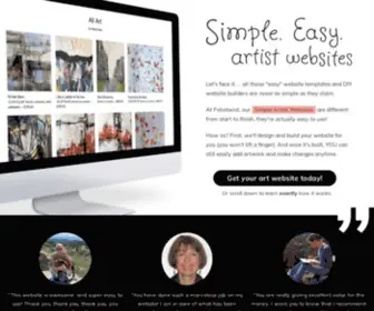 Handsfreeartistwebsites.com(Simple Artist Websites from Foliotwist) Screenshot