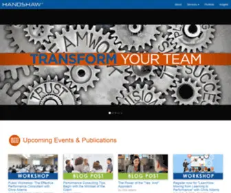 Handshaw.com(Performance Consulting) Screenshot