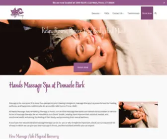 Handsmassagespa.com(Provo Massage Therapist) Screenshot