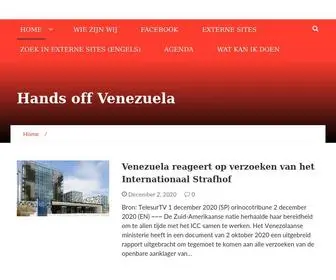 HandsoffVenezuela.nl(Hands off Venezuela) Screenshot