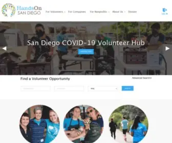 Handsonsandiego.org(HandsOn San Diego) Screenshot