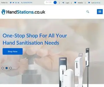 Handstations.co.uk(Lateral flow covid tests) Screenshot