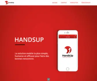 Handsup.com(Connecting humans) Screenshot