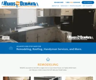 Handsyoudemand.com(Atlanta Remodeling) Screenshot