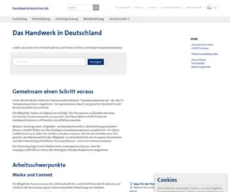 Handwerkskammer.de(Das Handwerk in Deutschland) Screenshot
