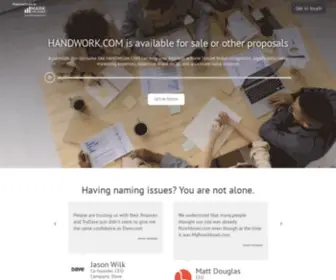 Handwork.com(A unique opportunity to acquire) Screenshot